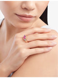 Bvlgari Allegra rose-gold multi-gemstone ring, UK version