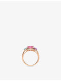 Bvlgari Allegra rose-gold multi-gemstone ring, UK version