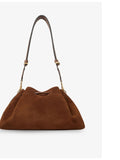 Jimmy Choo Cinch suede shoulder bag with gold hardware (British brand)
