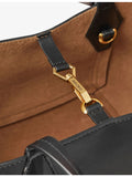 Jimmy Choo diamond logo-embossed leather tote bag small, imported from the UK