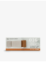 selfridges TRAVELER'S COMPANY Metal and Leather Pen Holder- Buy online at McGrocer