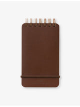 selfridges MIDORI Ring Memo Grained-Leather Paper Notepad 14cm x 7.6cm- Buy online at McGrocer