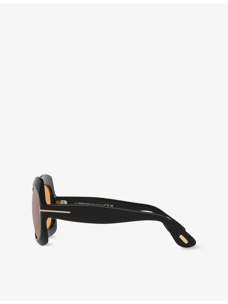 Tom Ford irregular-frame acetate sunglasses (British brand)