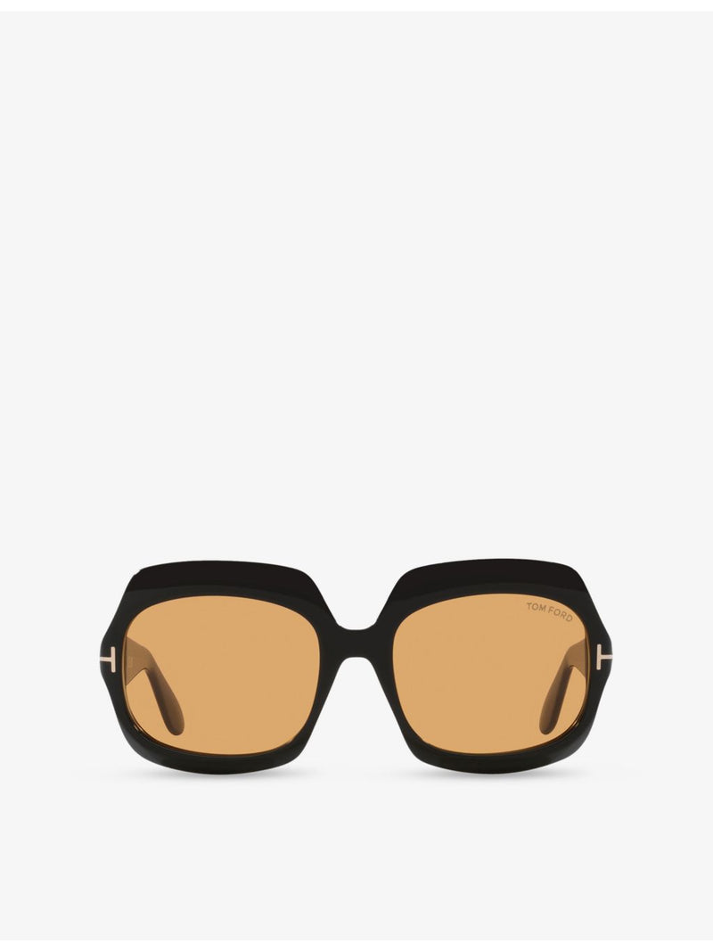 Tom Ford irregular-frame acetate sunglasses (British brand)
