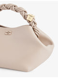 GANNI leather blend top-handle bag small, UK version