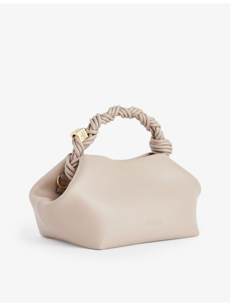 GANNI leather blend top-handle bag small, UK version