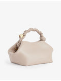 GANNI leather blend top-handle bag small, UK version