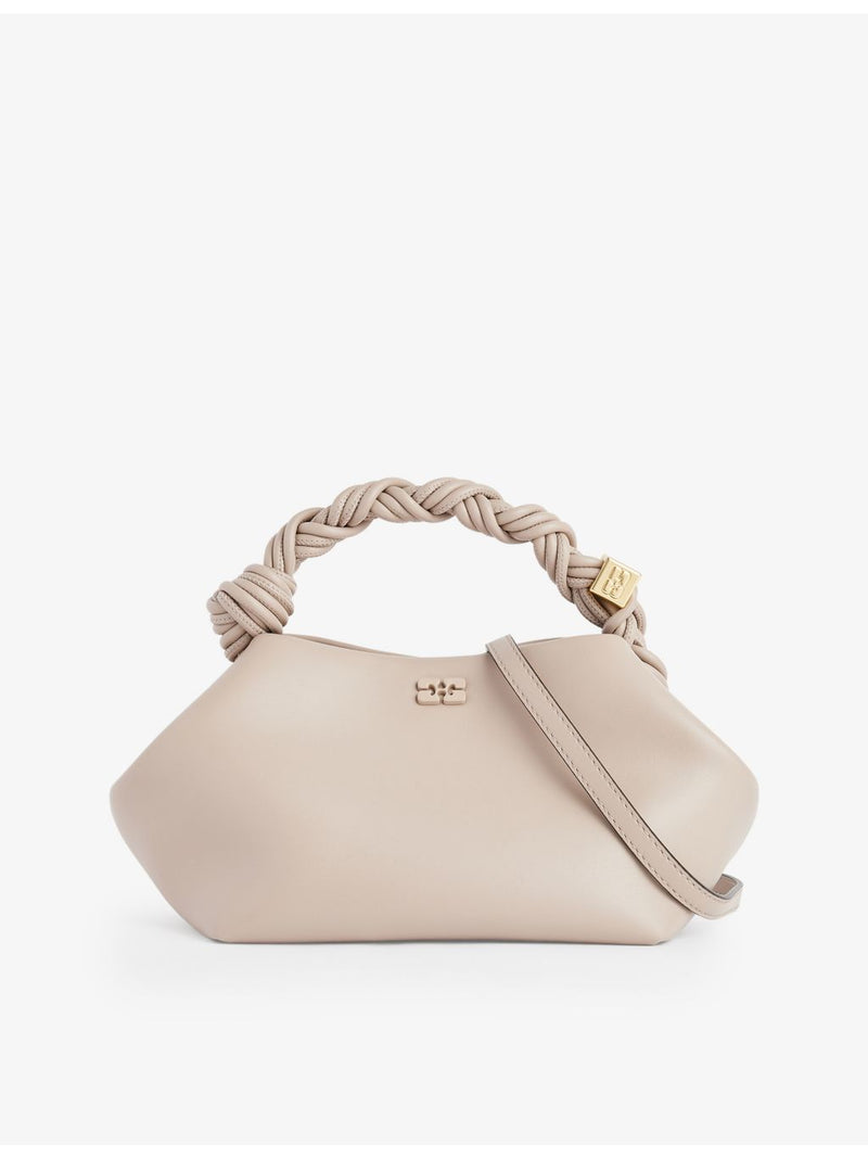 GANNI leather blend top-handle bag small, UK version