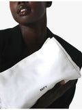 Refy cotton-canvas beauty bag with popper fastening, UK version
