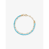 selfridges Astley Clarke Biography 18ct Yellow Gold Plated Sterling Silver and Turquoise Bracelet- Buy online at McGrocer