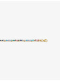 Astley Clarke multi gemstone bracelet, 18ct gold plated, UK version