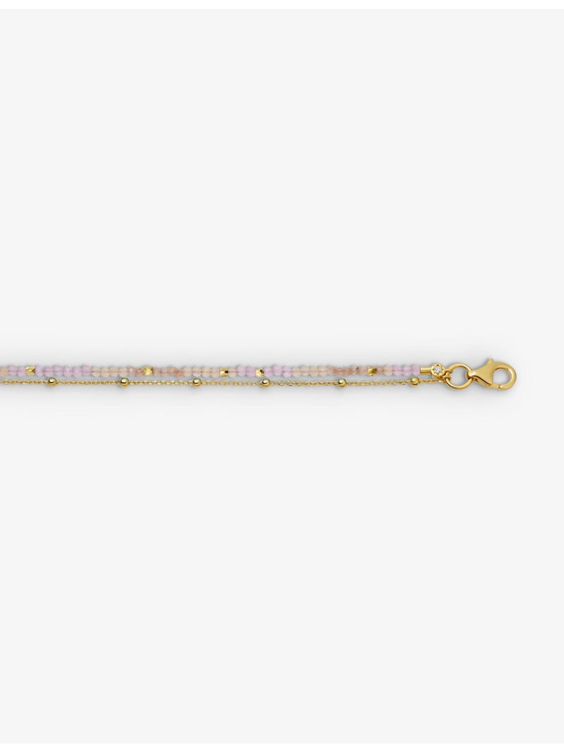 Astley Clarke pink chalcedony and rhodochrosite bracelet, imported from the UK