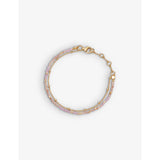 selfridges Astley Clarke Biography 18ct Yellow-Gold Plated Sterling-Silver Pink Chalcedony and Rhodochrosite Bracelet- Buy online at McGrocer