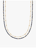 Astley Clarke snowflake obsidian necklace 18ct gold plated - British product