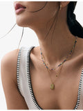 Astley Clarke multi gemstone necklace gold plated silver - British product