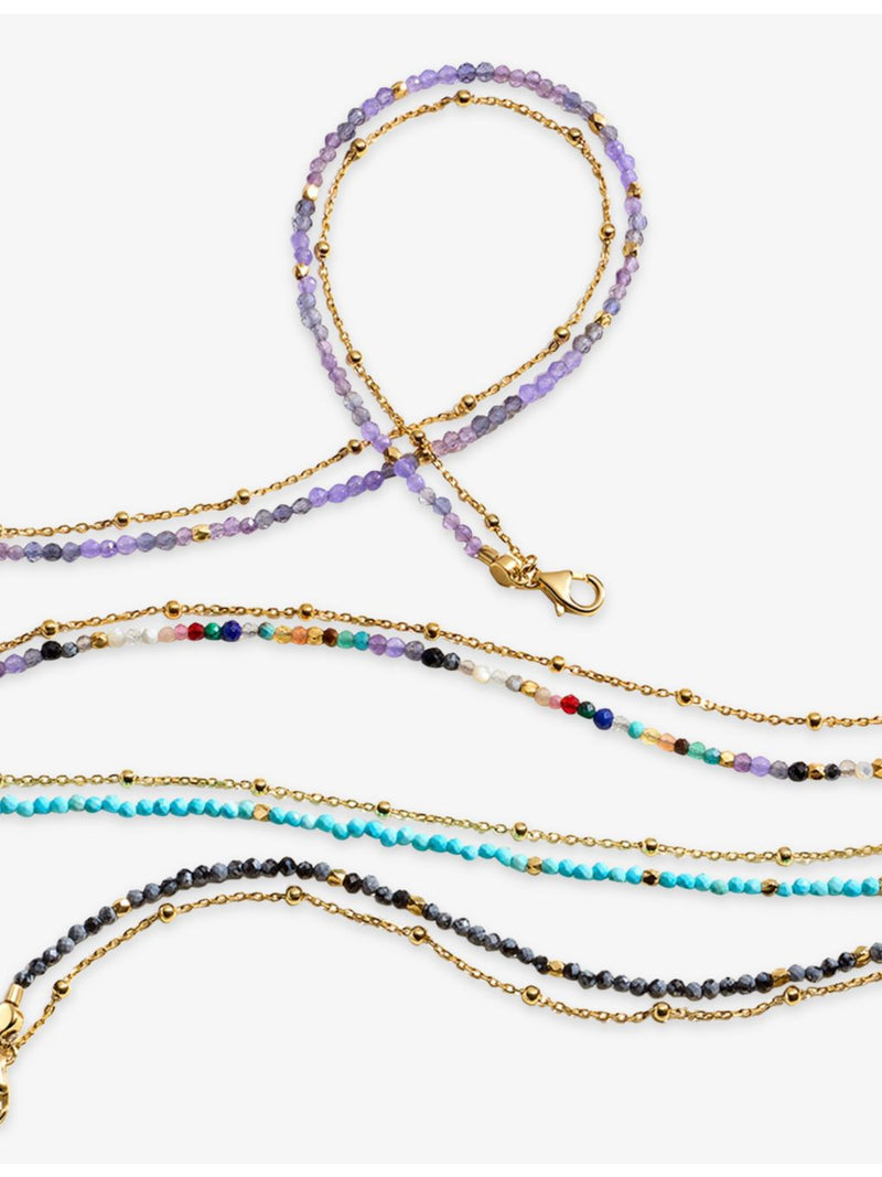 Astley Clarke multi-gemstone amethyst necklace - British product