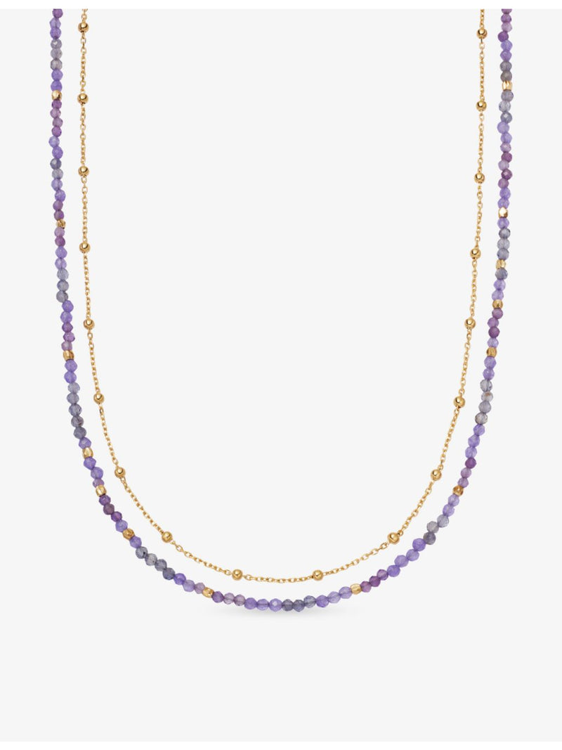 Astley Clarke multi-gemstone amethyst necklace - British product