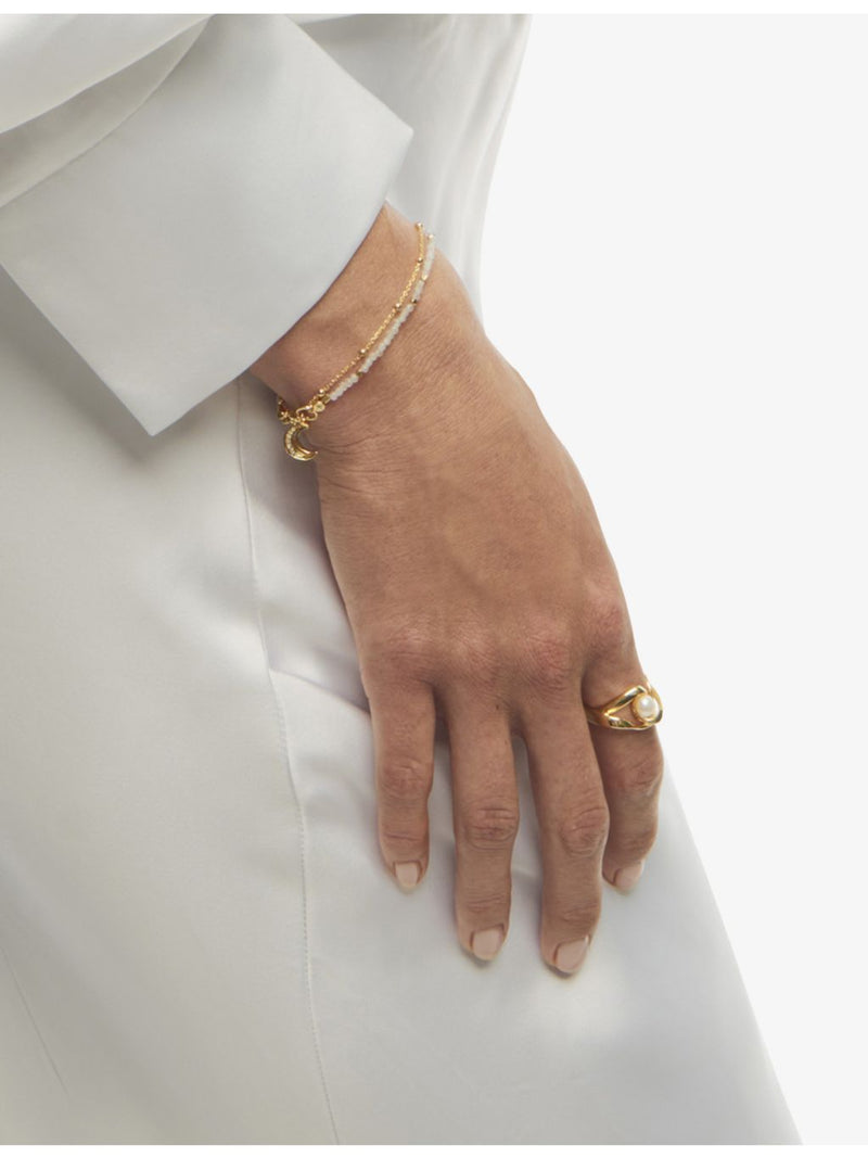 Astley Clarke moonstone charm bracelet (British brand)