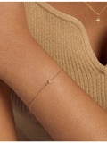 Astley Clarke 14ct yellow gold lab-grown diamond bracelet 16.5-18.5cm (British brand)