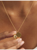 Astley Clarke Terra Loved 18ct gold plated locket necklace, UK version