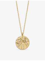 selfridges Astley Clarke Terra Loved 18ct Yellow-Gold Plated Sterling-Silver Necklace- Buy online at McGrocer