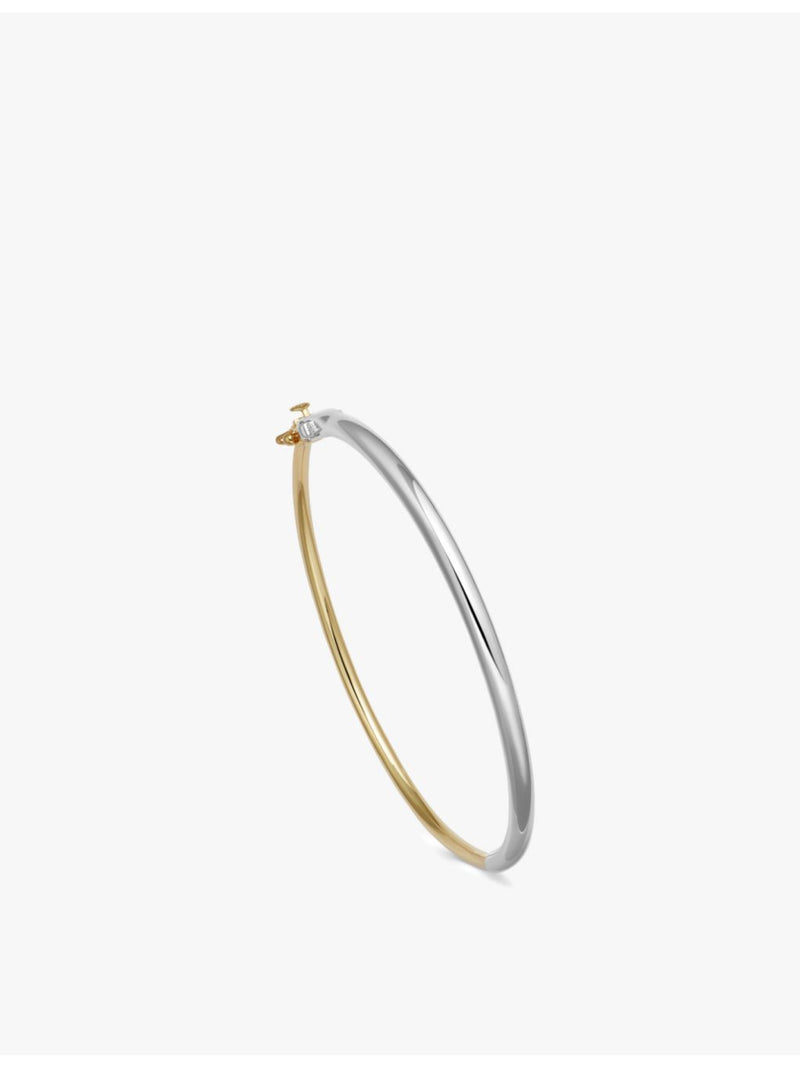 Astley Clarke 18ct yellow gold plated sterling silver bangle bracelet, UK version