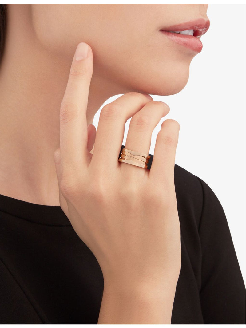 Bvlgari B.zero1 ring in 18ct rose gold, UK version