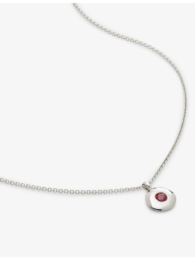 Monica Vinader July birthstone necklace 41-46cm, imported from the UK