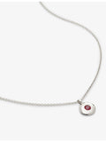 Monica Vinader July birthstone necklace 41-46cm, imported from the UK