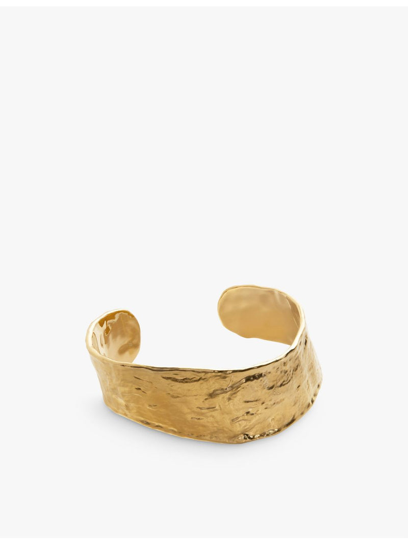 Monica Vinader Capri 18ct gold vermeil cuff bracelet, imported from the UK