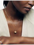 Monica Vinader disc pendant 14ct gold vermeil - British product