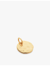 selfridges Monica Vinader Siren Disc 14ct Yellow Gold Vermeil Pendant- Buy online at McGrocer