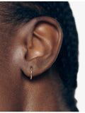 Monica Vinader mini huggie earrings in 14ct yellow gold (British brand)