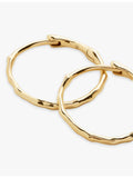 Monica Vinader 14ct yellow gold small hoop earrings - British product