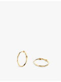 Monica Vinader 14ct yellow gold small hoop earrings - British product
