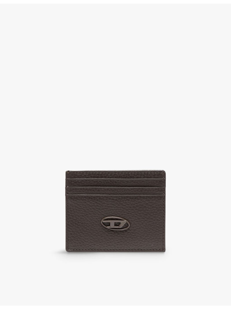 Diesel leather cardholder with logo badge 10.5cm - British product