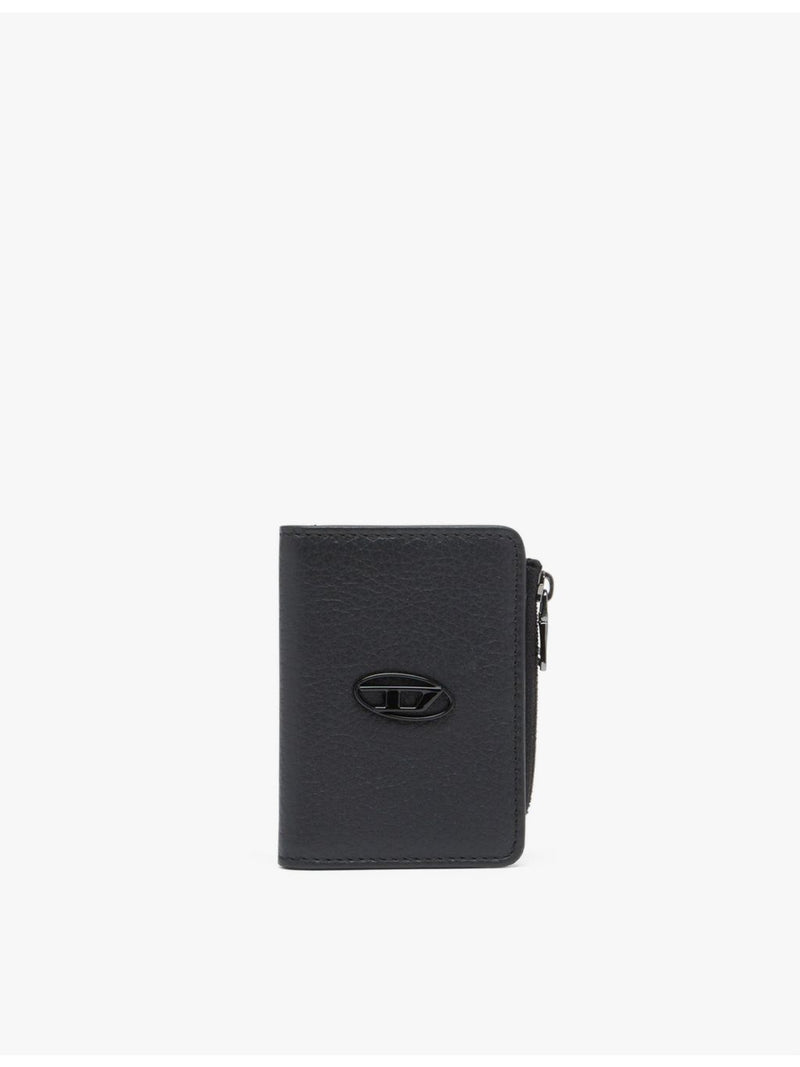 Diesel Hissu Evo logo-badge leather cardholder, imported from the UK