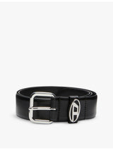 selfridges Diesel B-1DR Oval Logo-Buckle Leather Belt- Buy online at McGrocer