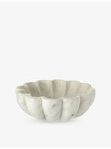 selfridges The White Company Scalloped Marble Bowl 15cm- Buy online at McGrocer