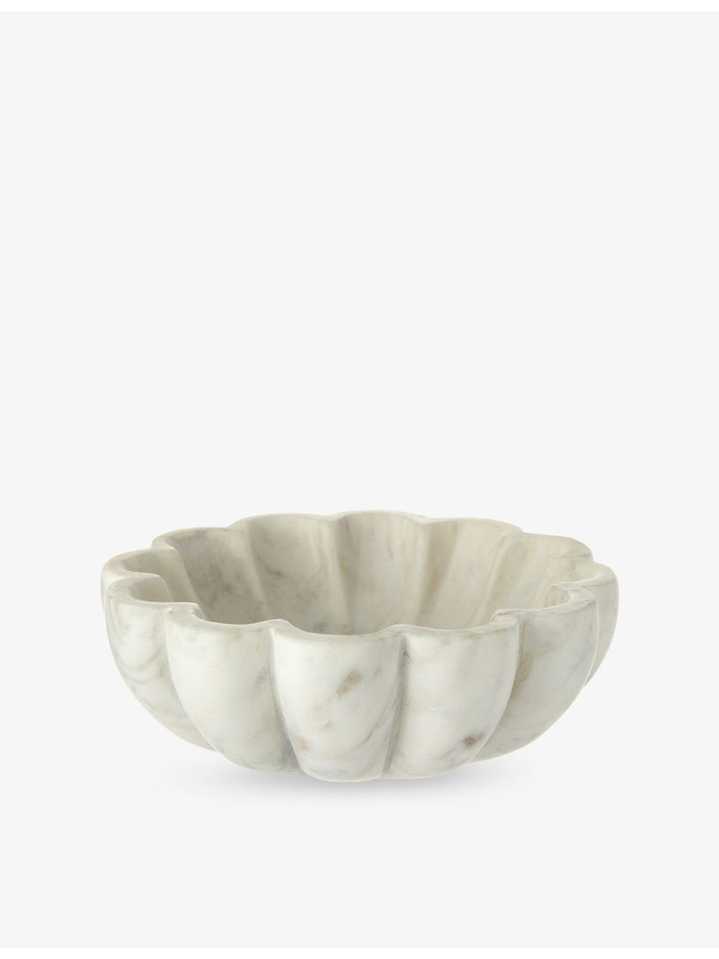 The White Company scalloped marble bowl 15cm, UK version
