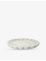 selfridges The White Company Scalloped Marble Plate 20cm- Buy online at McGrocer