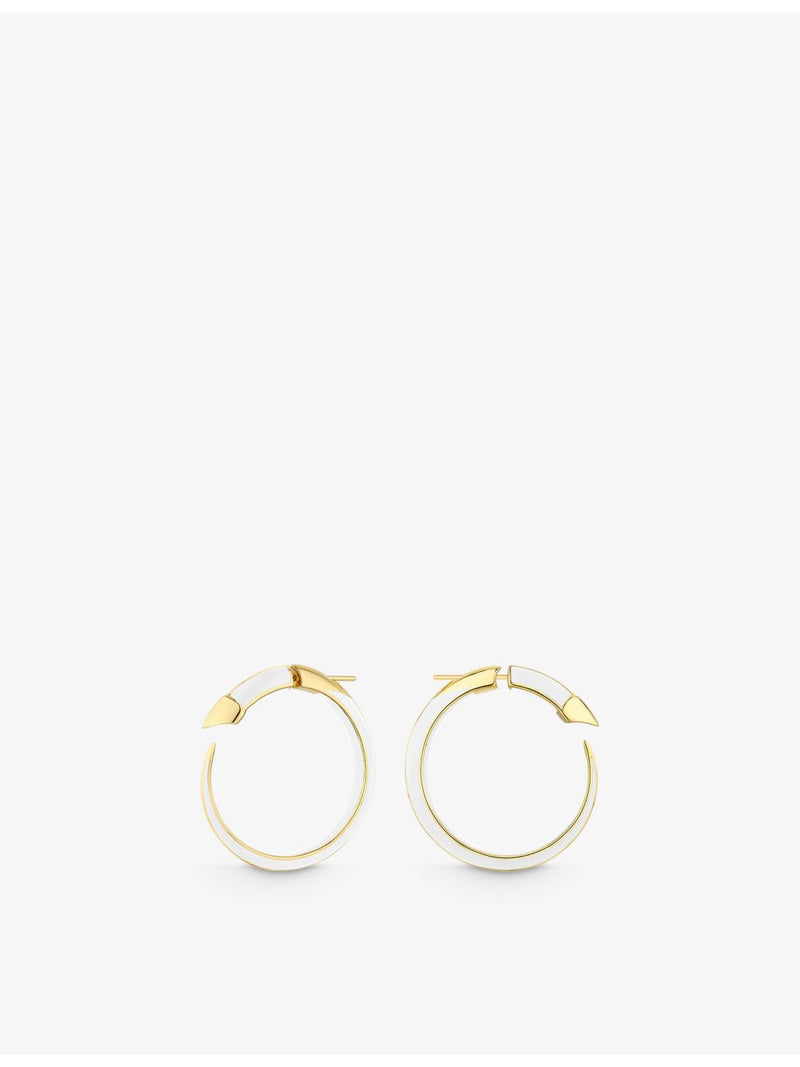 Shaun Leane Sabre Solis vermeil enamel hoop earrings, UK version