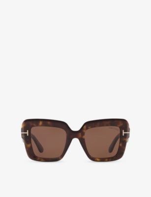 Tom Ford TR001880 ESME square-frame acetate sunglasses (British brand)