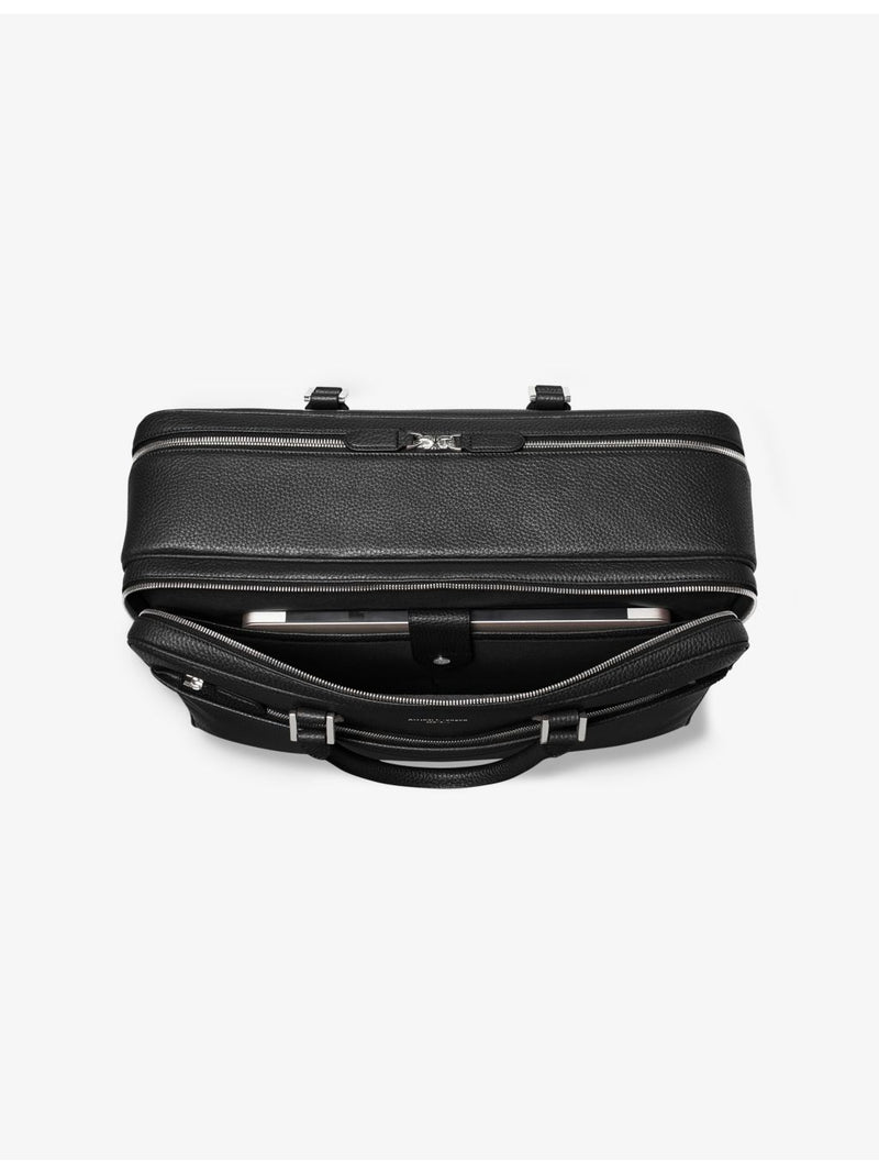 Aspinal of London 48hr Mount Street leather travel bag, UK version
