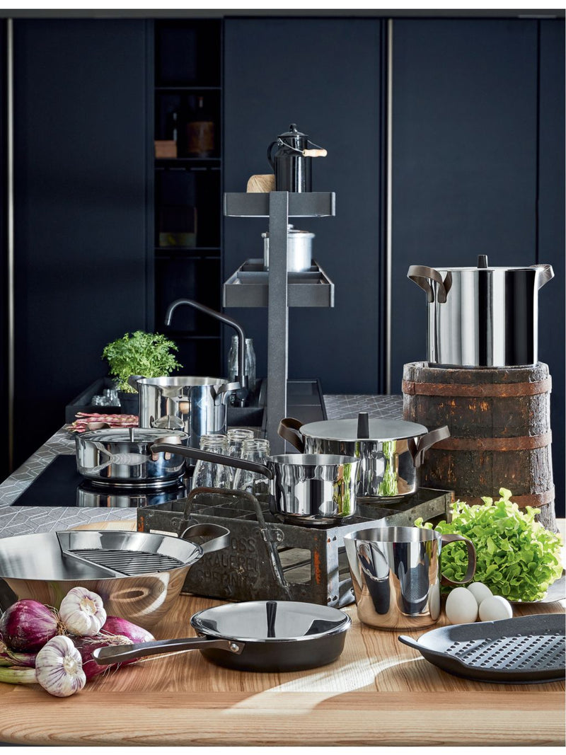 Alessi 4-piece stainless steel cookware set, UK version