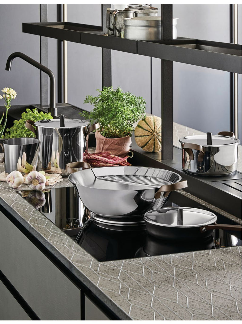 Alessi 4-piece stainless steel cookware set, UK version