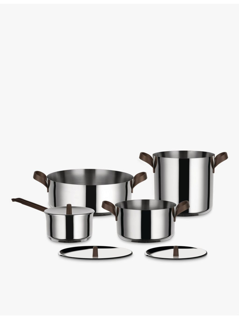 Alessi 4-piece stainless steel cookware set, UK version