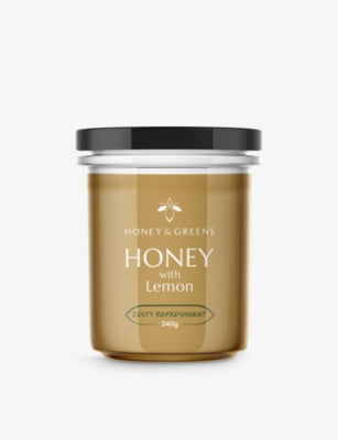Honey & Greens lemon honey 240g, imported from the UK