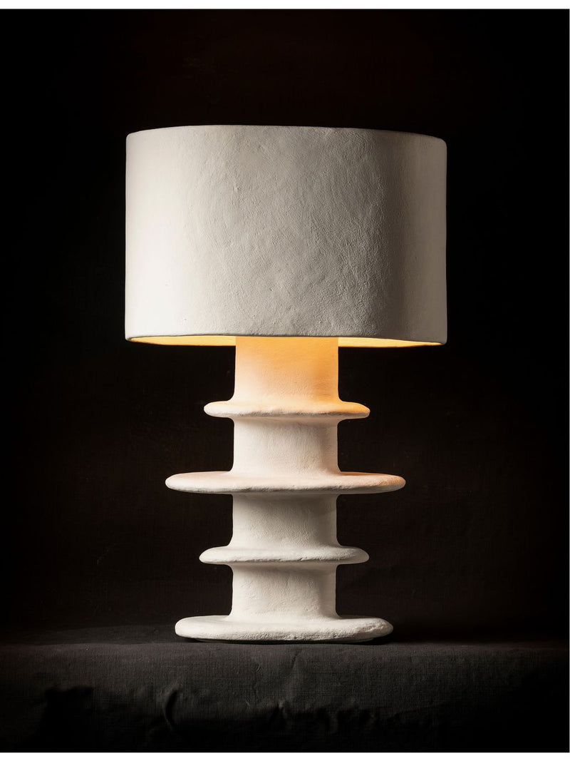 Serax paper-mache Geometrical Earth table lamp - British product