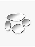 Serax steel and glass wall mirror 50x23cm, imported from the UK
